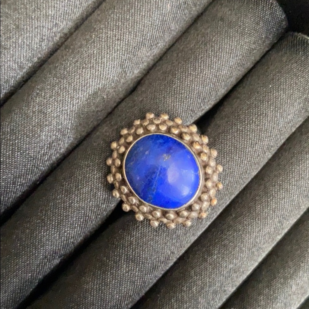 Blue stone ring